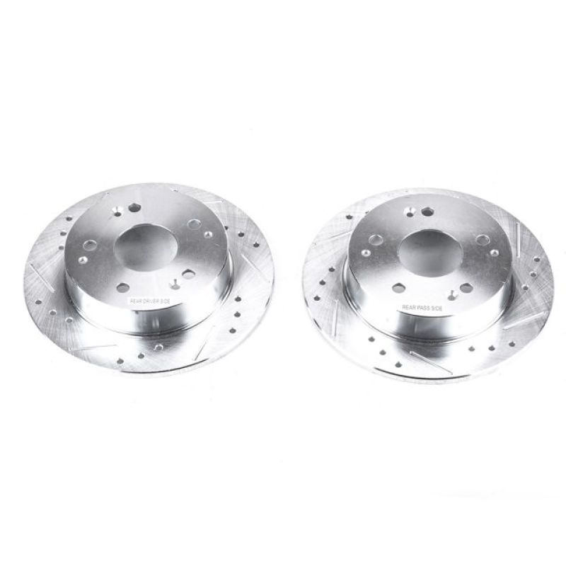 Power Stop Front Evolution Drilled & Slotted Rotors - Pair | 2014-2015 Acura ILX (JBR709XPR)