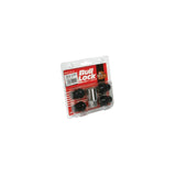 Project Kics - Bull Lock 4 -Piece Lock Set Black or Chrome - The Lug Nut Source