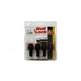 Bull Lock 4 - piece, 60° conical seat, Locking Lug Bolt Set with key - The Lug Nut Source 