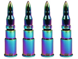 TRUE SPIKE Valve Stem Base + Bullet Cap - (4pc Each) - The Lug Nut Source