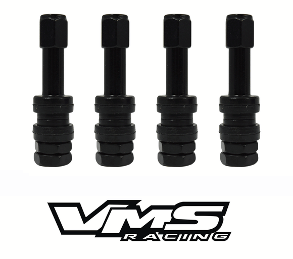 VMS Aluminum Wheel Valve Stem & Cap Kit (4 Pc) - The Lug Nut Source 