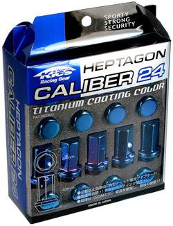Project Kics Titanium Blue Caliber Lug Nuts - [Whiteline] - The Lug Nut Source
