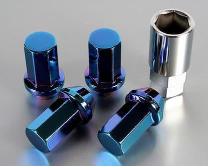 Project Kics Titanium Blue Caliber Lug Nuts – The Lug Nut Source
