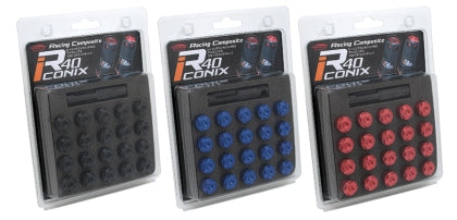 Project Kics R40 Iconix M12 Aluminum Cap Set - The Lug Nut Source 